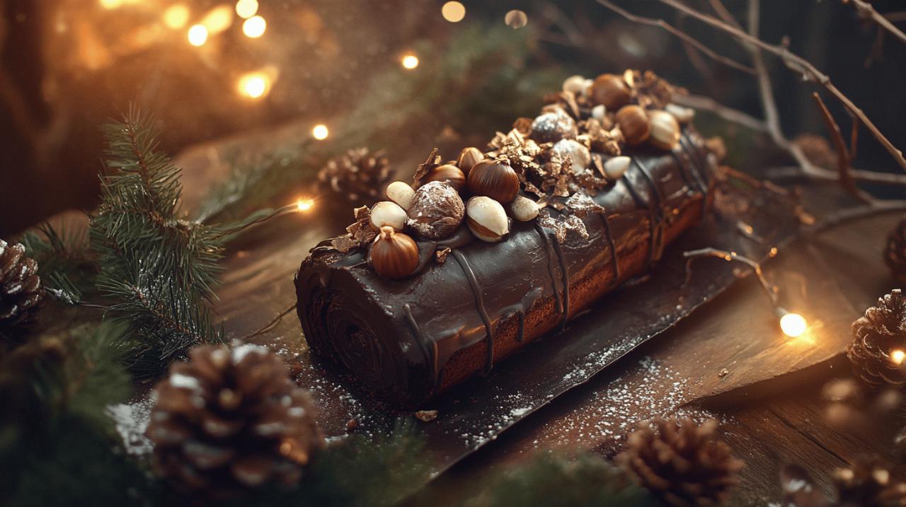 La Recette buche de Noel creme marron chocolat qui eclipse celle de Cyril Lignac